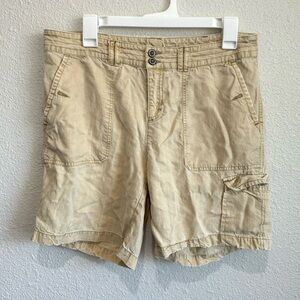 Women's Tan Cargo Shorts